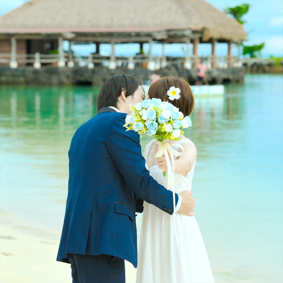 ブルーウォーター・マリバゴ・ビーチ・リゾート　ビーチ　フォトウェディング